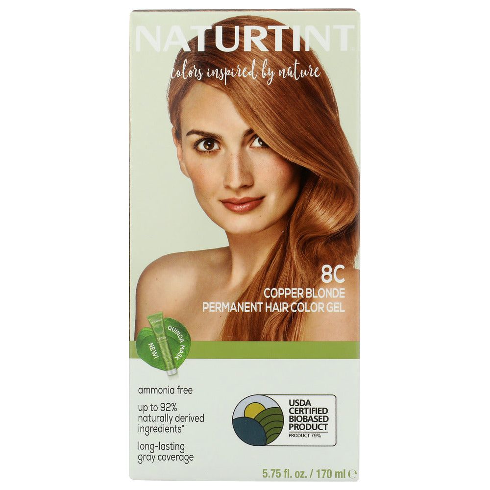 NATURTINT: Permanent Hair Color 8C Copper Blonde, 5.28 oz - #tag1# - #tag2#