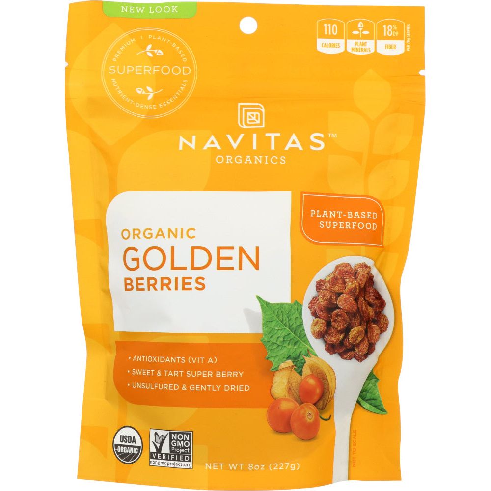 NAVITAS: Organic Golden Berries, 8 oz - #tag1# - #tag2#