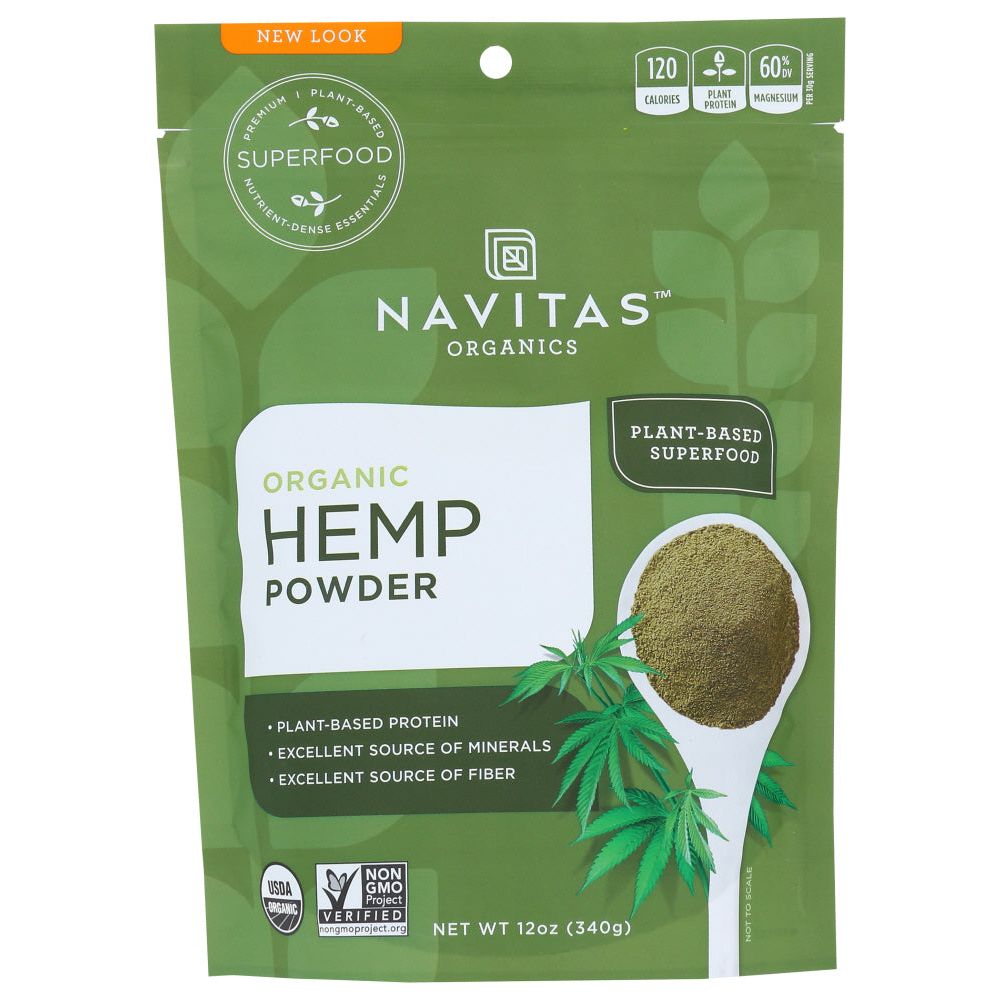 NAVITAS: Organic Raw Hemp Protein Powder, 12 oz - #tag1# - #tag2#