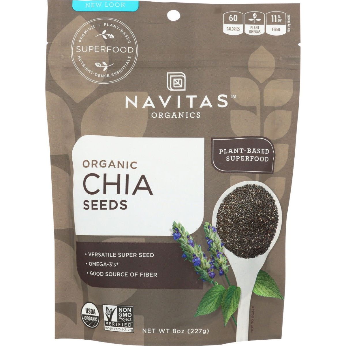 NAVITAS: Seed Chia Organic, 8 oz - Sunshine Co Op. - #tag1# - #tag2# - #tag3# - #tag4#