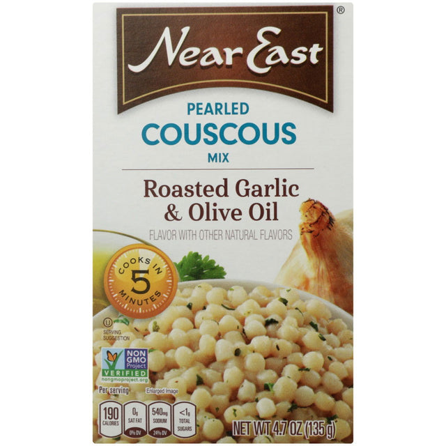 NEAR EAST: Pearled Couscous Roasted Garlic and Olive Oil, 4.7 oz - #tag1# - #tag2#