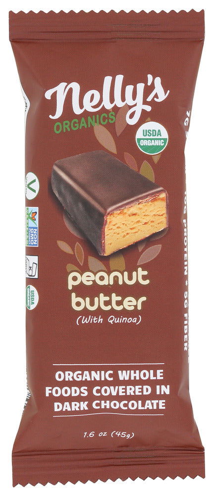 NELLYS ORGANIC: Peanut Butter Quinoa Bar, 1.6 oz - #tag1# - #tag2#