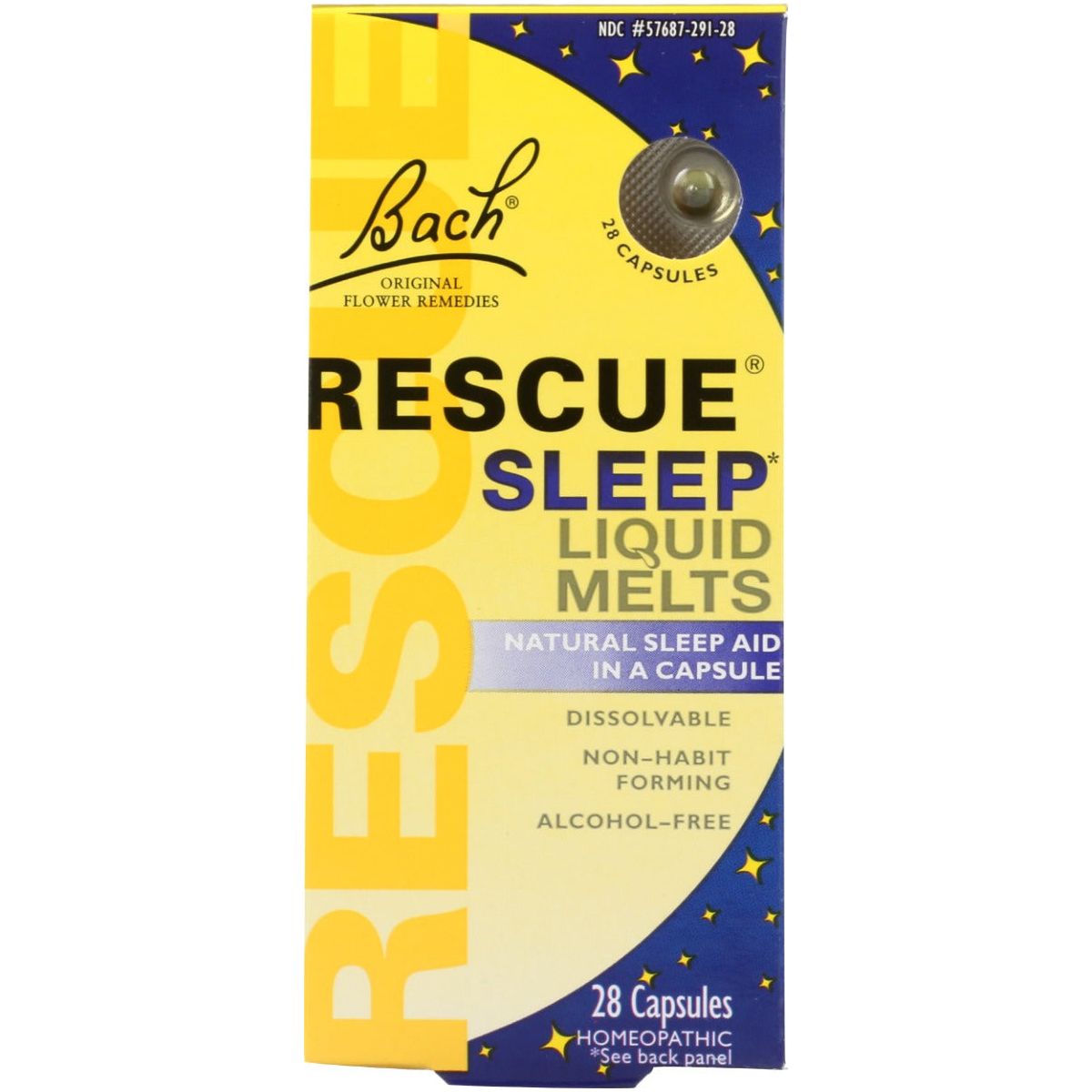 NELSON BACH: Rescue Sleep Liquid Melts, 28 cp - #tag1# - #tag2#