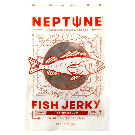 NEPTUNE: Spicy Cajun Rockfish Jerky, 2.25 oz - #tag1# - #tag2#