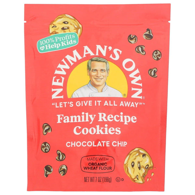 NEWMANS OWN: Chocolate Chip Family Recipe Cookies, 7 oz - Sunshine Co Op. - #tag1# - #tag2# - #tag3# - #tag4#