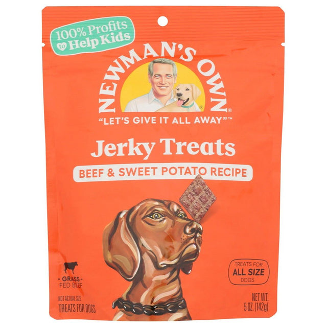 NEWMANS OWN: Dog Treat Beef Jerky Beef Sweet Potato, 5 oz - Sunshine Co Op. - #tag1# - #tag2# - #tag3# - #tag4#