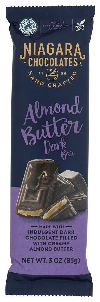 NIAGARA: Dark Chocolate Almond Butter Bars, 3 oz - #tag1# - #tag2#
