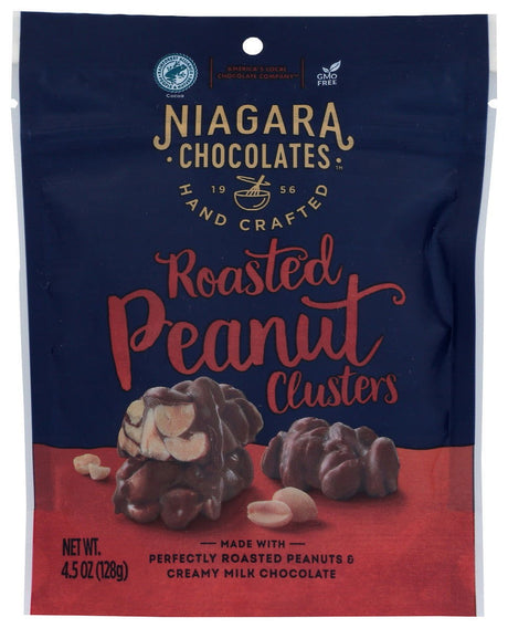 NIAGARA: Milk Chocolate Roasted Peanut Clusters, 4.5 oz - #tag1# - #tag2#
