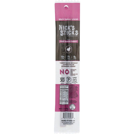 NICKS STICKS: Free Range Spicy Turkey Snack Sticks, 1.7 oz - Sunshine Co Op. - #tag1# - #tag2# - #tag3# - #tag4#