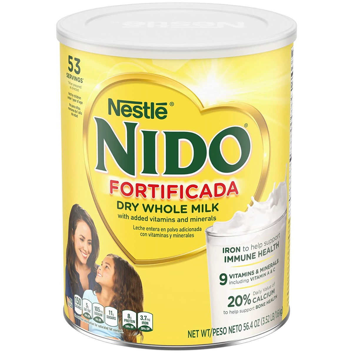 NIDO: Fortificada Dry Whole Milk, 3.52 lb - #tag1# - #tag2#