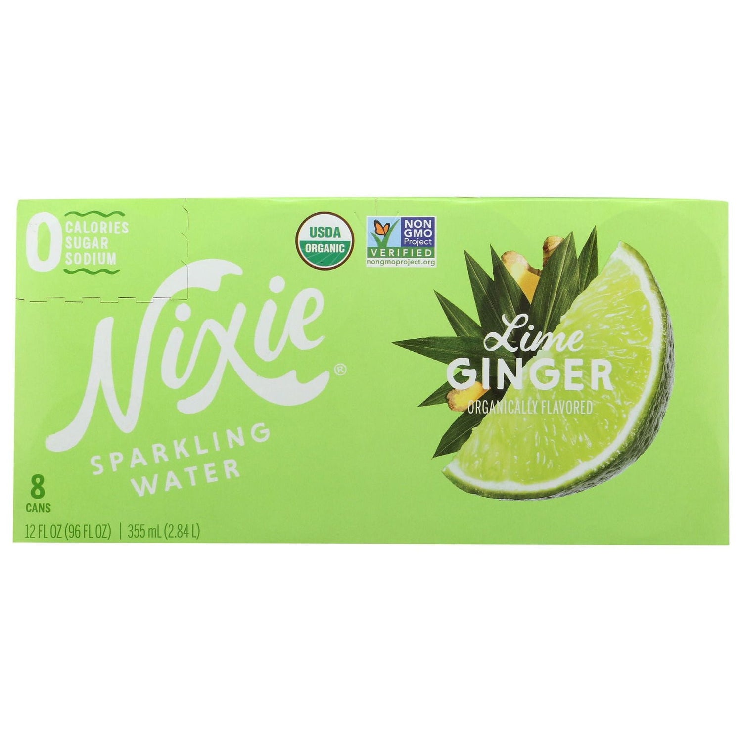 NIXIE: Lime Ginger Sparkling Water 8Pk, 96 fo - #tag1# - #tag2#