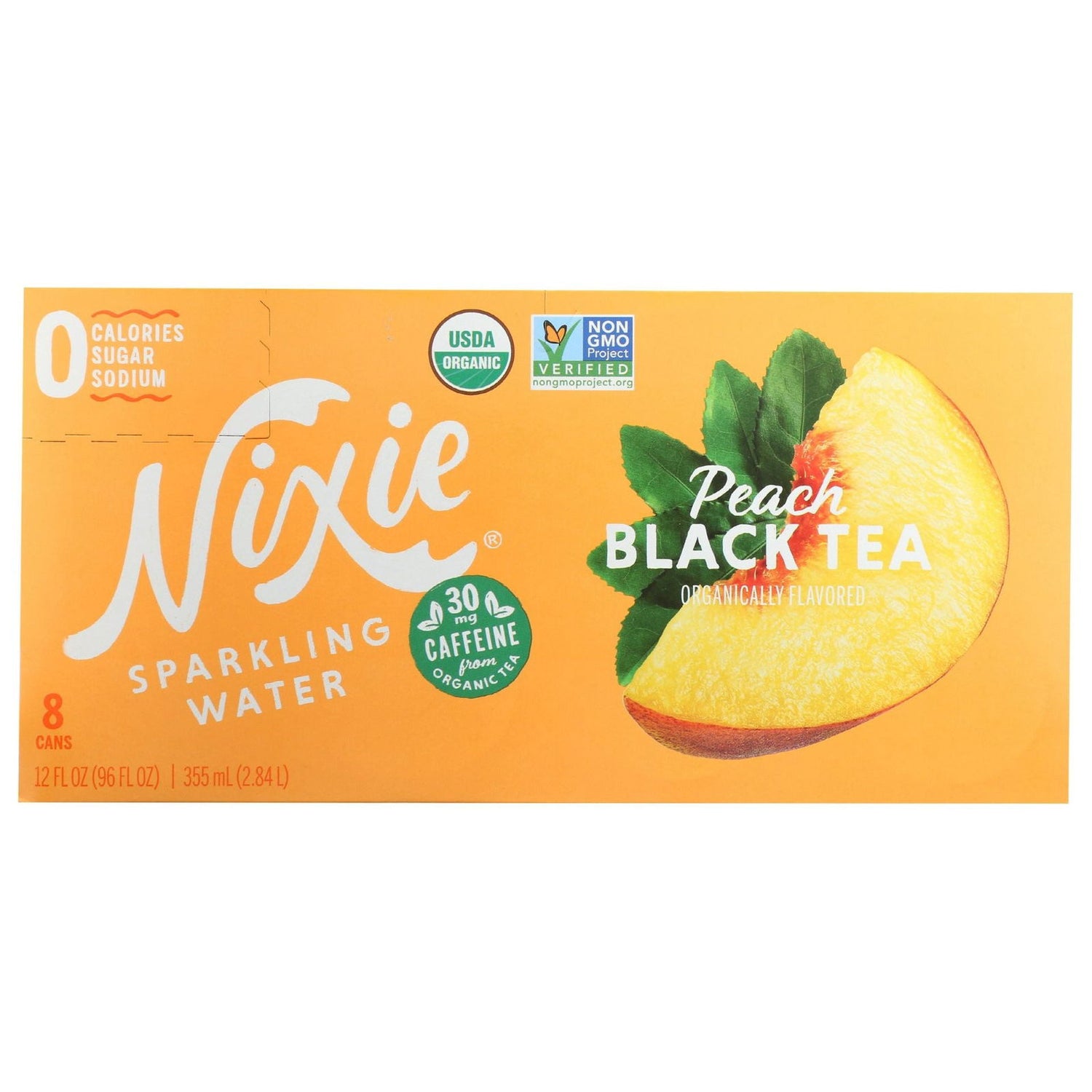 NIXIE: Peach Black Tea Sparkling Water 8Pk, 96 fo - #tag1# - #tag2#