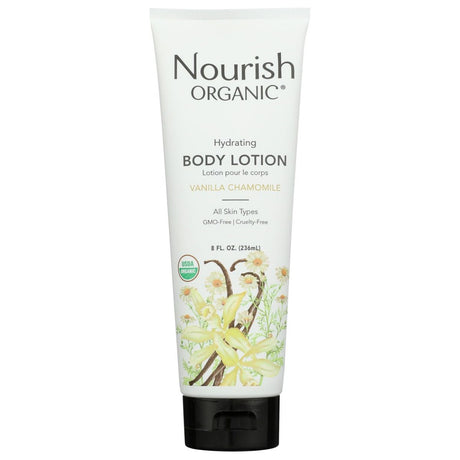 NOURISH: Organic Body Lotion Vanilla Chamomile, 8 oz - #tag1# - #tag2#
