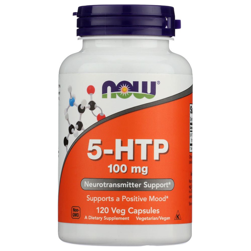 NOW: 5-HTP 100 mg Neurotransmitter Support, 120 vc - #tag1# - #tag2#