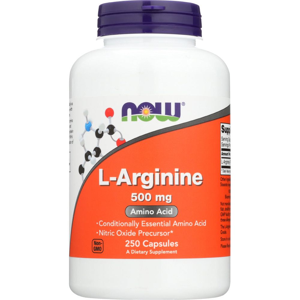 NOW: Arginine 500mg, 250 cp - #tag1# - #tag2#