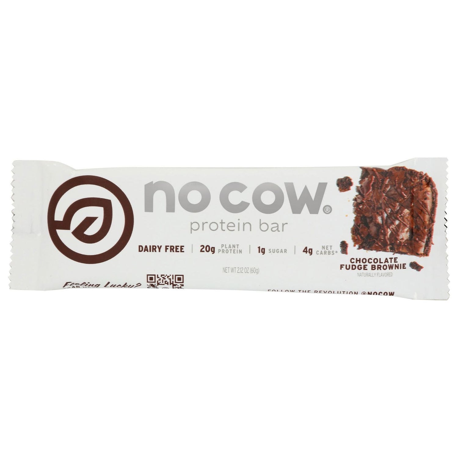 NO COW BAR: Chocolate Fudge Brownie Bar, 60 gm - Sunshine Co Op. - #tag1# - #tag2# - #tag3# - #tag4#