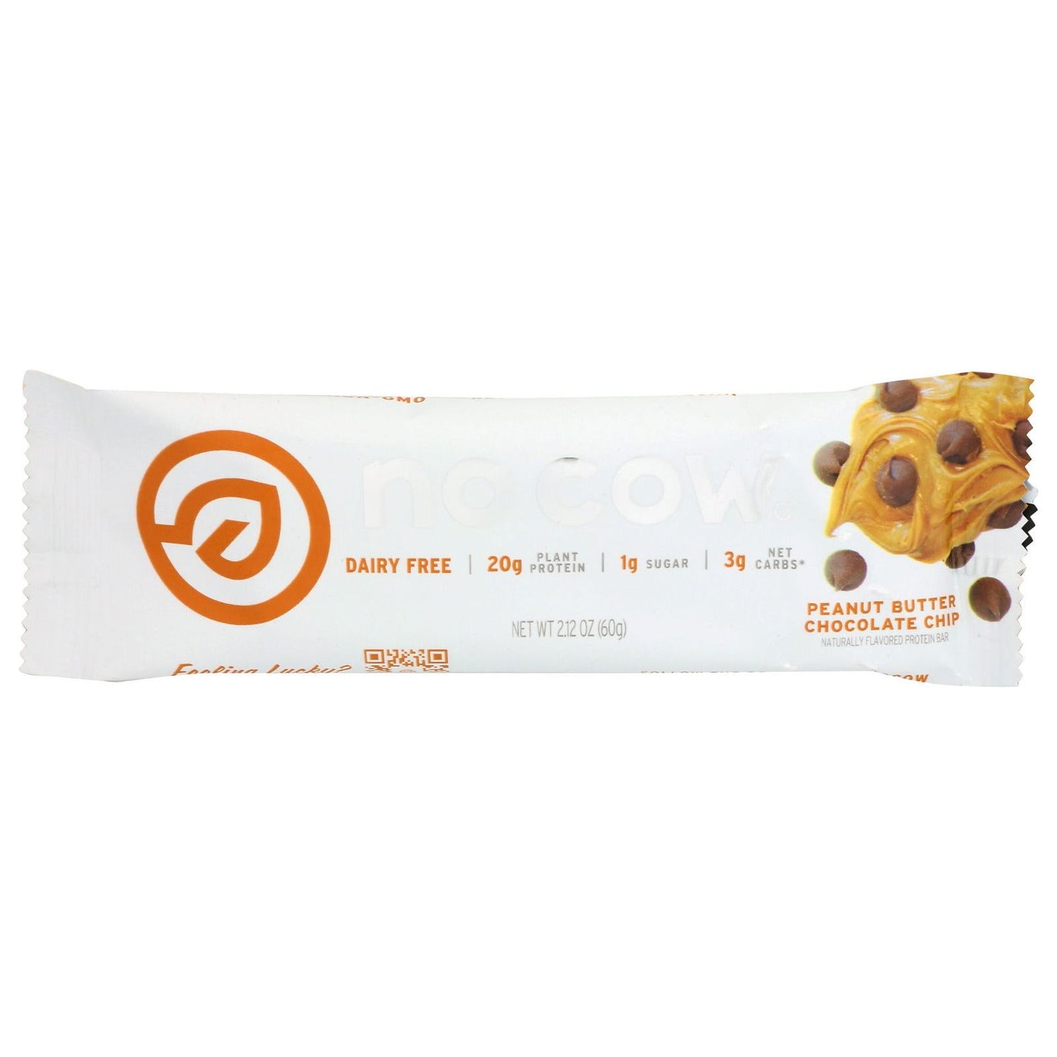 NO COW BAR: Peanut Butter Chocolate Chip Bar, 60 gm - Sunshine Co Op. - #tag1# - #tag2# - #tag3# - #tag4#
