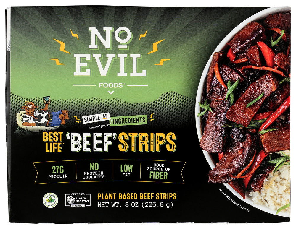 NO EVIL: Best Life Beef Strips, 8 oz - #tag1# - #tag2#