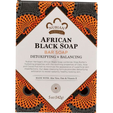 NUBIAN HERITAGE: African Black Soap Bar Soap, 5 oz - #tag1# - #tag2#