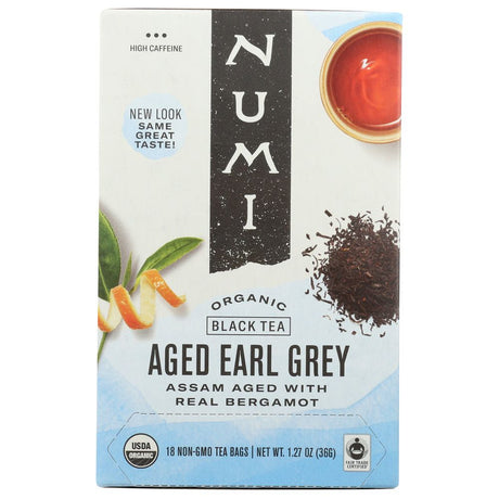 NUMI TEAS: Aged Earl Grey Assam Black Tea, 18 bg - #tag1# - #tag2#