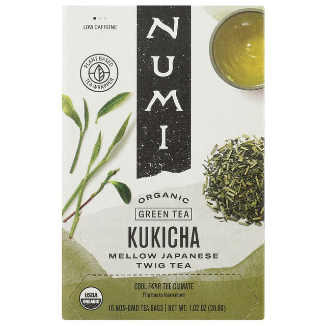 NUMI TEAS: Kukicha Mellow Japanese Green Tea, 16 bg - #tag1# - #tag2#