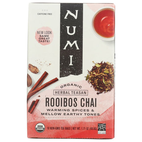 NUMI TEAS: Rooibos Chai Herb Tea, 18 bg - #tag1# - #tag2#