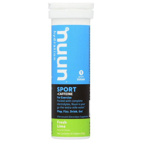 NUUN: Sport Fresh Lime Electrolyte Drink Tablets, 10 tb - Sunshine Co Op. - #tag1# - #tag2# - #tag3# - #tag4#