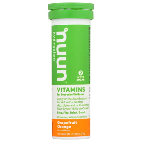 NUUN: Vitamins Grapefruit Orange, 12 tb - Sunshine Co Op. - #tag1# - #tag2# - #tag3# - #tag4#