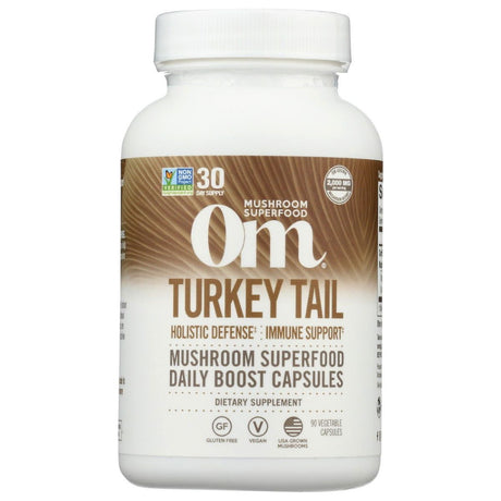OM ORGANIC MUSHROOM NUTRITION: Capsule Turkey Tail, 90 cp - Sunshine Co Op. - #tag1# - #tag2# - #tag3# - #tag4#