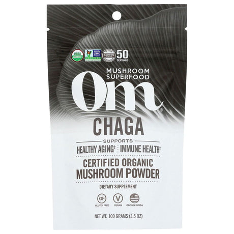 OM ORGANIC MUSHROOM NUTRITION: Chaga The Mushroom of Youth, 100 gm - Sunshine Co Op. - #tag1# - #tag2# - #tag3# - #tag4#