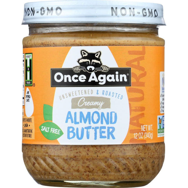 ONCE AGAIN: Natural Creamy Almond Butter, 12 oz - Sunshine Co Op. - #tag1# - #tag2# - #tag3# - #tag4#