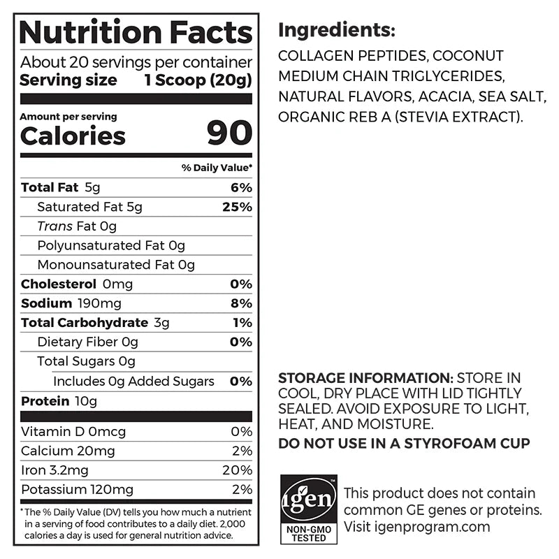 ORGAIN Keto Collagen, Vanilla Bean, 14.1 OZ