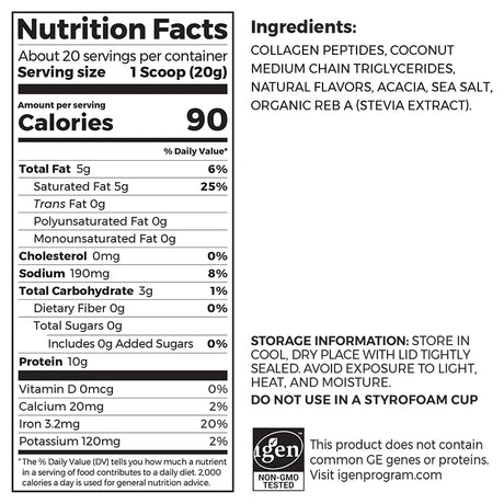 ORGAIN Keto Collagen, Vanilla Bean, 14.1 OZ