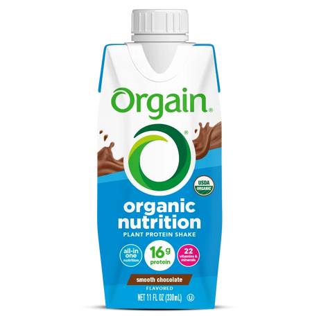 ORGAIN Organic Plant-Based Protein Shake, Smooth Chocolate, 11 Fl Oz X 4PK - Sunshine Co Op. - #tag1# - #tag2# - #tag3# - #tag4#