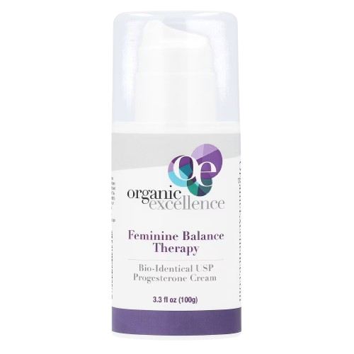 ORGANIC EXCELLENCE: Feminine Balance Therapy Progesterone Cream, 3 oz - Sunshine Co Op. - #tag1# - #tag2# - #tag3# - #tag4#