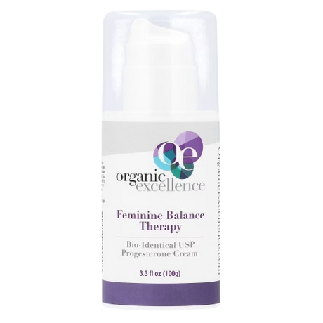 ORGANIC EXCELLENCE: Feminine Balance Therapy Progesterone Cream, 3 oz - Sunshine Co Op. - #tag1# - #tag2# - #tag3# - #tag4#
