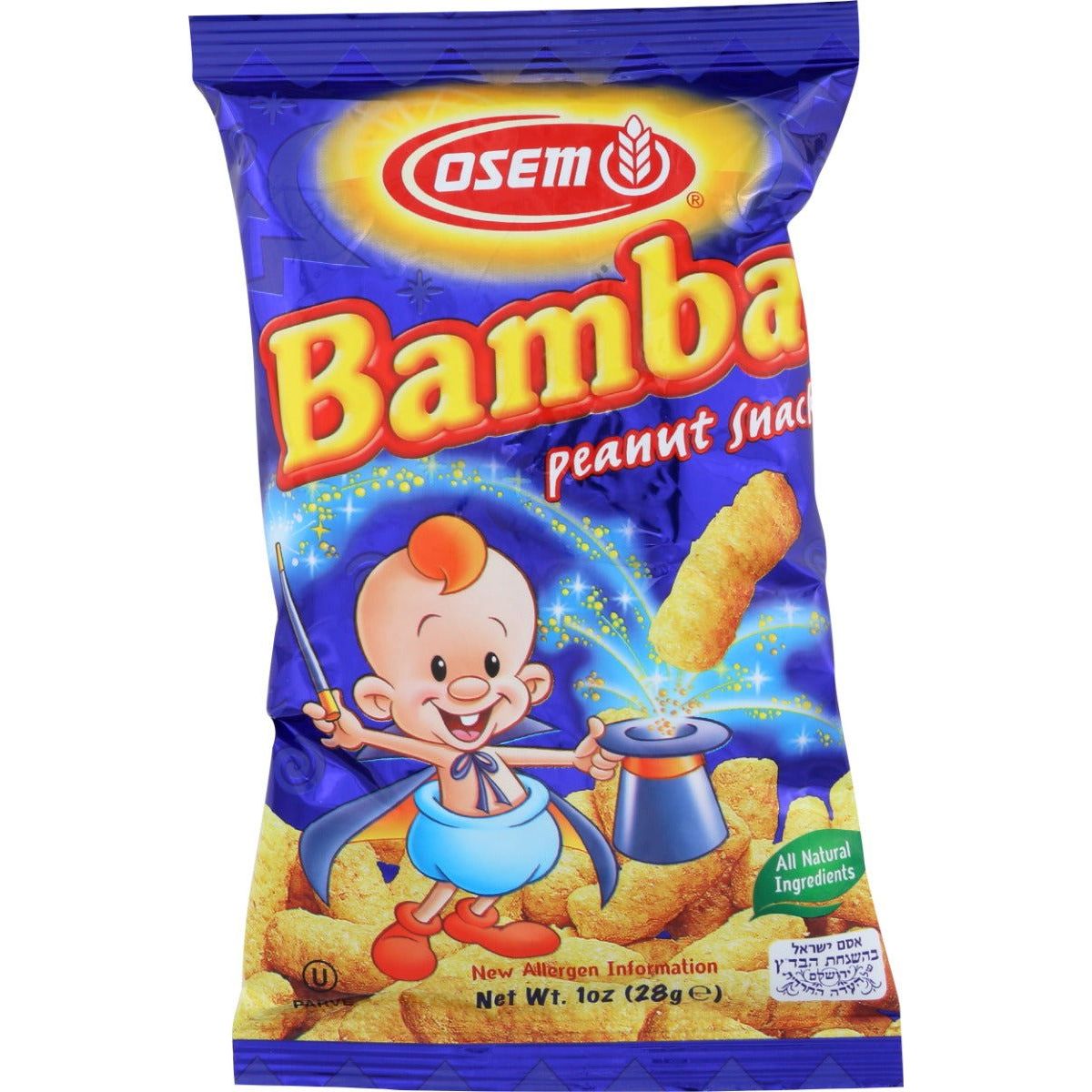 OSEM: Bamba Peanut Snack, 1 oz - Sunshine Co Op. - #tag1# - #tag2# - #tag3# - #tag4#