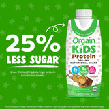 ORGAIN Kids Protein Organic Nutritional Shake, Strawberry, 12PK
