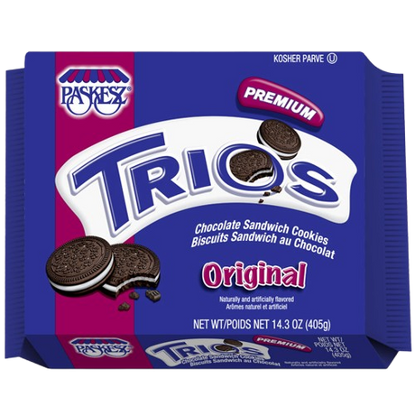 PASKESZ: Trios Premium Original Sandwich Cookies, 14.3 oz - Sunshine Co Op. - #tag1# - #tag2# - #tag3# - #tag4#