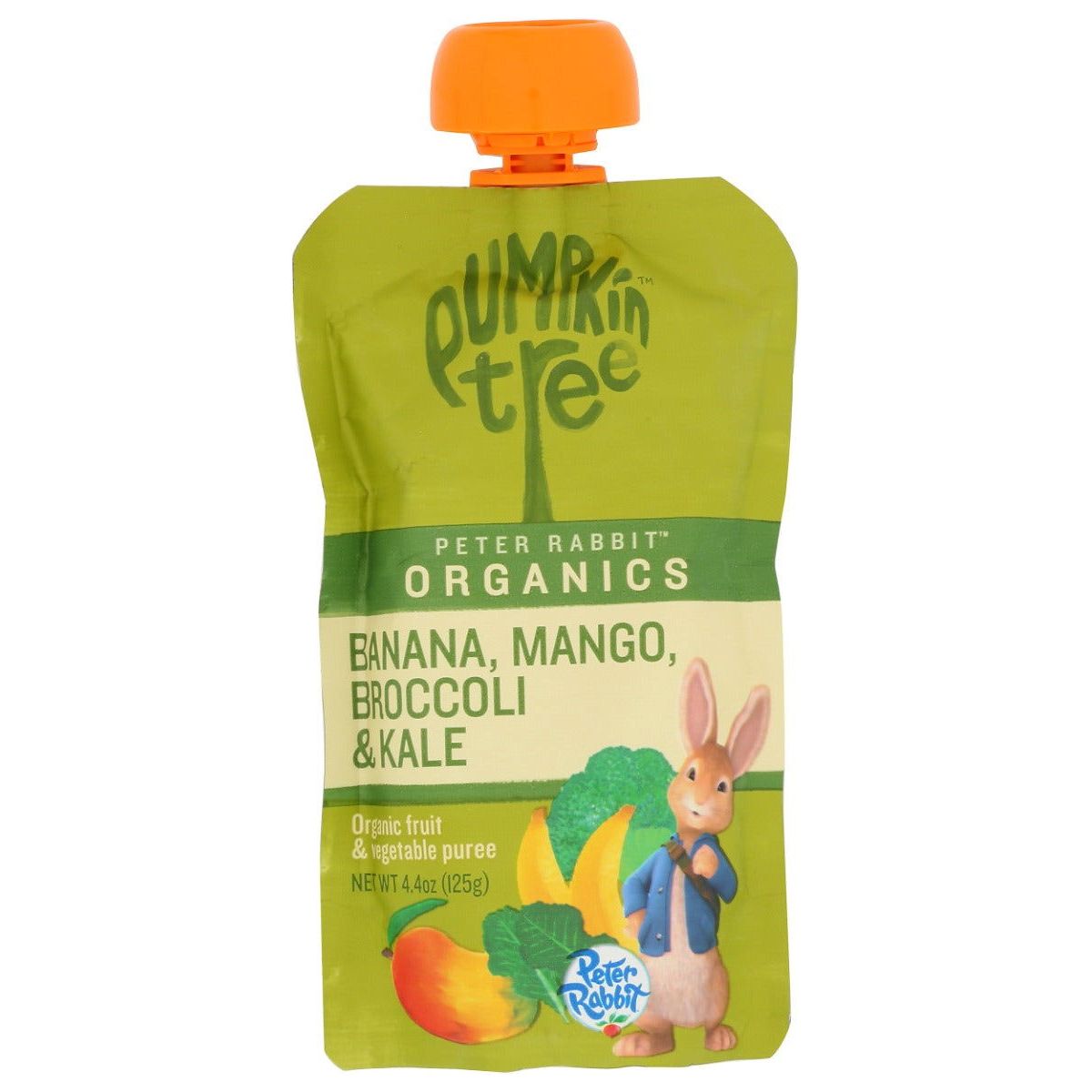 PETER RABBIT: Organic Banana Mango Broccoli and Kale Puree, 4.4 oz - Sunshine Co Op. - #tag1# - #tag2# - #tag3# - #tag4#