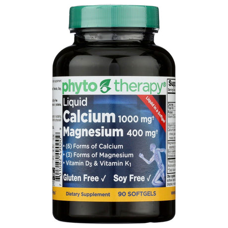 PHYTO THERAPY: Liquid Calcium With Magnesium, 90 sg - Sunshine Co Op. - #tag1# - #tag2# - #tag3# - #tag4#
