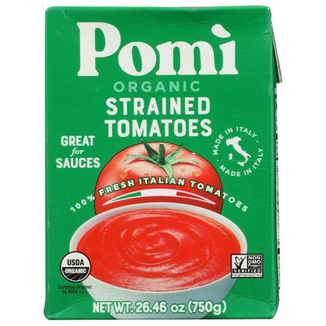 POMI: Organic Strained Tomatoes, 26.46 oz - Sunshine Co Op. - #tag1# - #tag2# - #tag3# - #tag4#