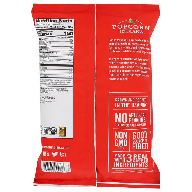 POPCORN INDIANA: All Natural Popcorn Sea Salt, 4.5 oz - Sunshine Co Op. - #tag1# - #tag2# - #tag3# - #tag4#