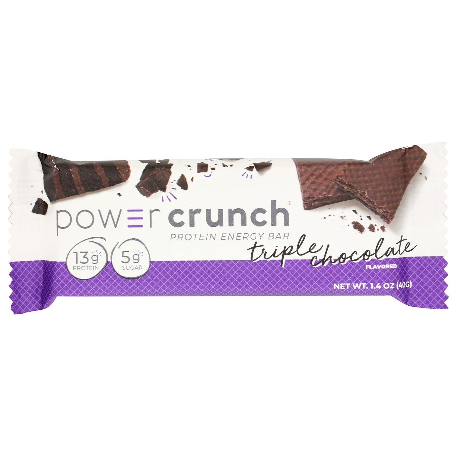 POWER CRUNCH: Bar Protein Triple Chocolate, 40 gm - Sunshine Co Op. - #tag1# - #tag2# - #tag3# - #tag4#