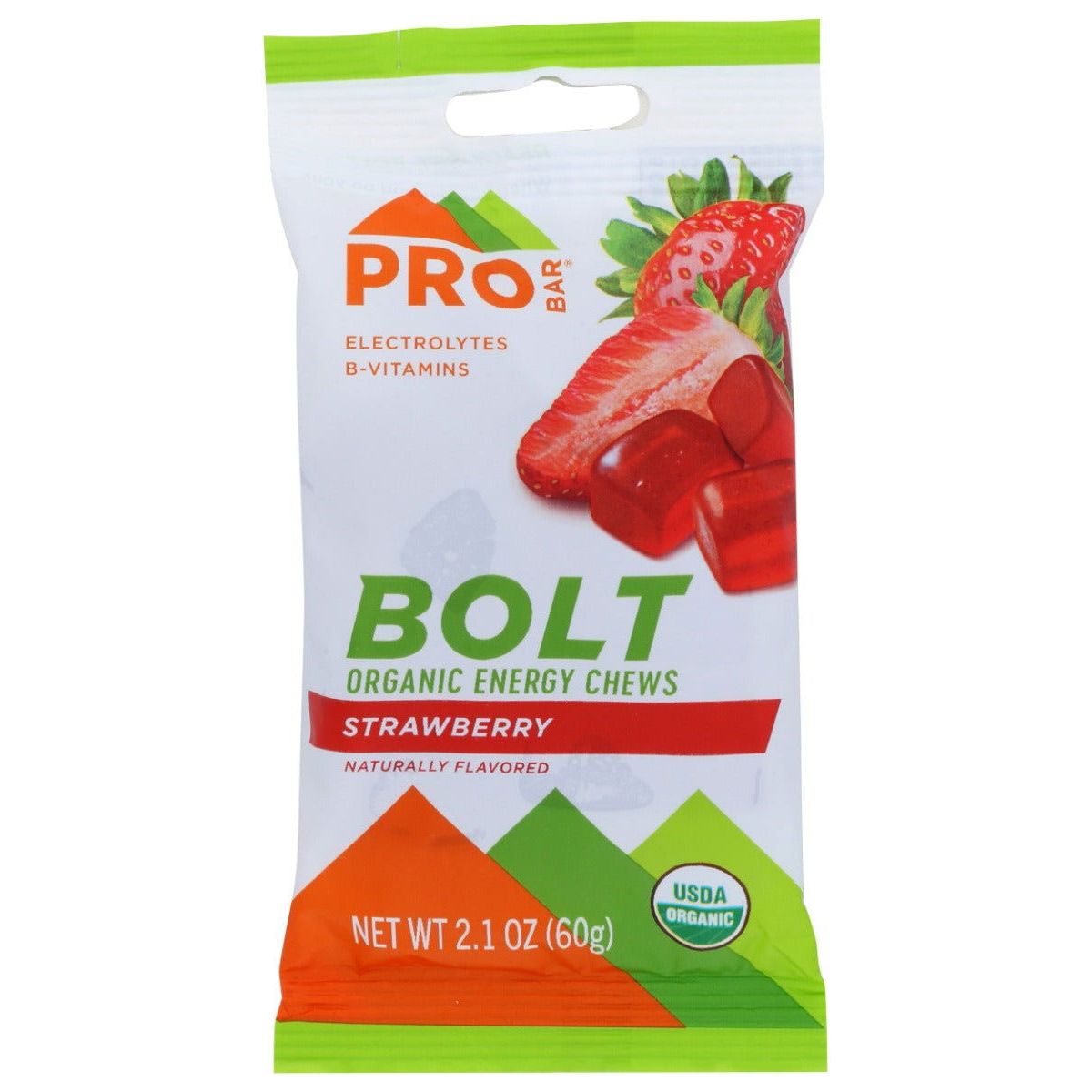 PROBAR: Bolt Organic Energy Chew Strawberry, 2.1 oz - Sunshine Co Op. - #tag1# - #tag2# - #tag3# - #tag4#