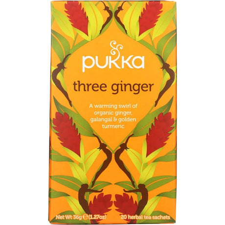 PUKKA HERBS: Three Ginger Herbal Tea, 20 bg - Sunshine Co Op. - #tag1# - #tag2# - #tag3# - #tag4#