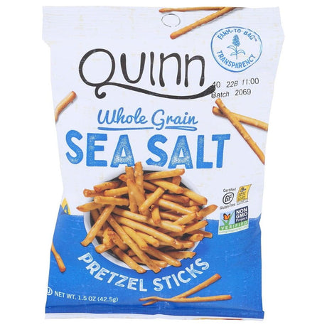 QUINN: Classic Sea Salt Sticks Pretzels Snack Bag, 1.5 oz - Sunshine Co Op. - #tag1# - #tag2# - #tag3# - #tag4#