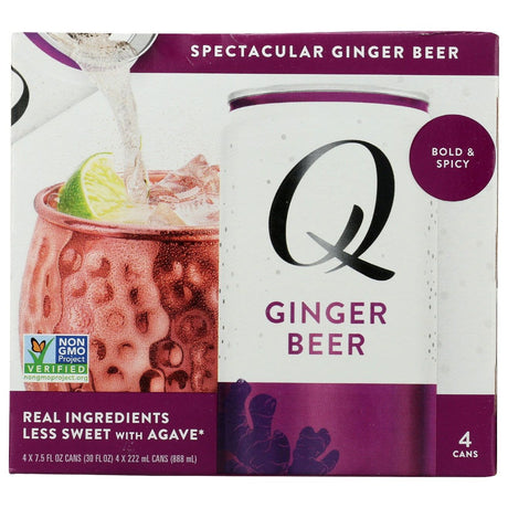 Q TONIC: Ginger Beer 4Pk, 30 fo - Sunshine Co Op. - #tag1# - #tag2# - #tag3# - #tag4#