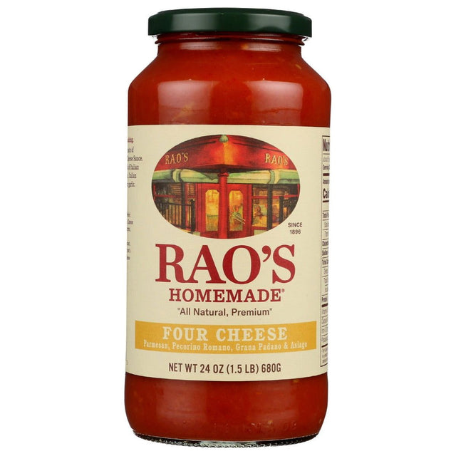 RAO'S HOMEMADE: 4 Cheese Sauce, 24 oz - Sunshine Co Op. - #tag1# - #tag2# - #tag3# - #tag4#