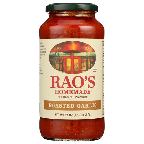 RAO'S: Roasted Garlic Sauce, 24 oz - Sunshine Co Op. - #tag1# - #tag2# - #tag3# - #tag4#
